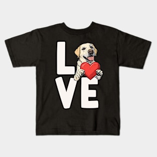 Labrador Retriever Love Kids T-Shirt